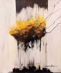 L'passo Benjamin, 16 x 20 Inch, Acrylic on Canvas, Abstract Paintings, AC-LPB-046